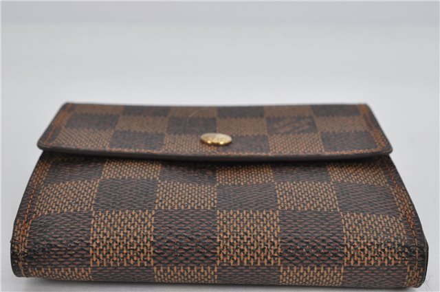 Auth Louis Vuitton Damier Porte Monnaie Billet Carte Credit N61652 Wallet 1452F