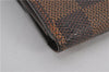 Auth Louis Vuitton Damier Porte Monnaie Billet Carte Credit N61652 Wallet 1452F