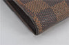 Auth Louis Vuitton Damier Porte Monnaie Billet Carte Credit N61652 Wallet 1452F