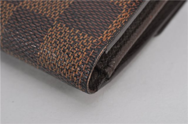 Auth Louis Vuitton Damier Porte Monnaie Billet Carte Credit N61652 Wallet 1452F