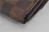 Auth Louis Vuitton Damier Porte Monnaie Billet Carte Credit N61652 Wallet 1452F