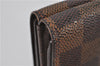 Auth Louis Vuitton Damier Porte Monnaie Billet Carte Credit N61652 Wallet 1452F
