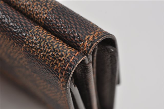 Auth Louis Vuitton Damier Porte Monnaie Billet Carte Credit N61652 Wallet 1452F