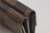 Auth Louis Vuitton Damier Porte Monnaie Billet Carte Credit N61652 Wallet 1452F