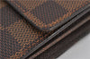 Auth Louis Vuitton Damier Porte Monnaie Billet Carte Credit N61652 Wallet 1452F