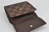 Auth Louis Vuitton Damier Porte Monnaie Billet Carte Credit N61652 Wallet 1452F