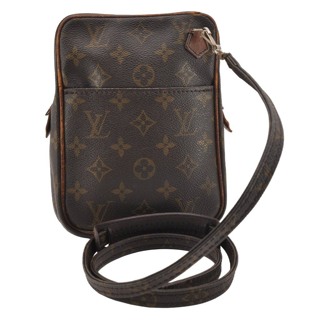 Authentic Louis Vuitton Monogram Danube Shoulder Cross Bag Old Model Junk 1452I