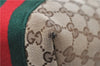 Auth GUCCI Jolie Web Sherry Line Shoulder Tote Bag GG Canvas 211971 Brown 1453D
