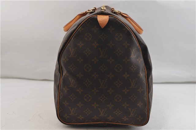 Authentic Louis Vuitton Monogram Keepall 55 Travel Boston Bag M41424 LV 1453E