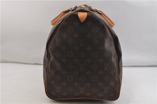 Authentic Louis Vuitton Monogram Keepall 55 Travel Boston Bag M41424 LV 1453E