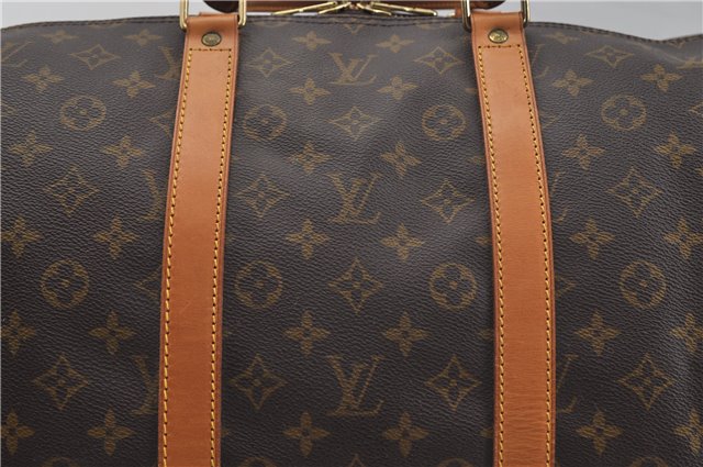 Authentic Louis Vuitton Monogram Keepall 55 Travel Boston Bag M41424 LV 1453E