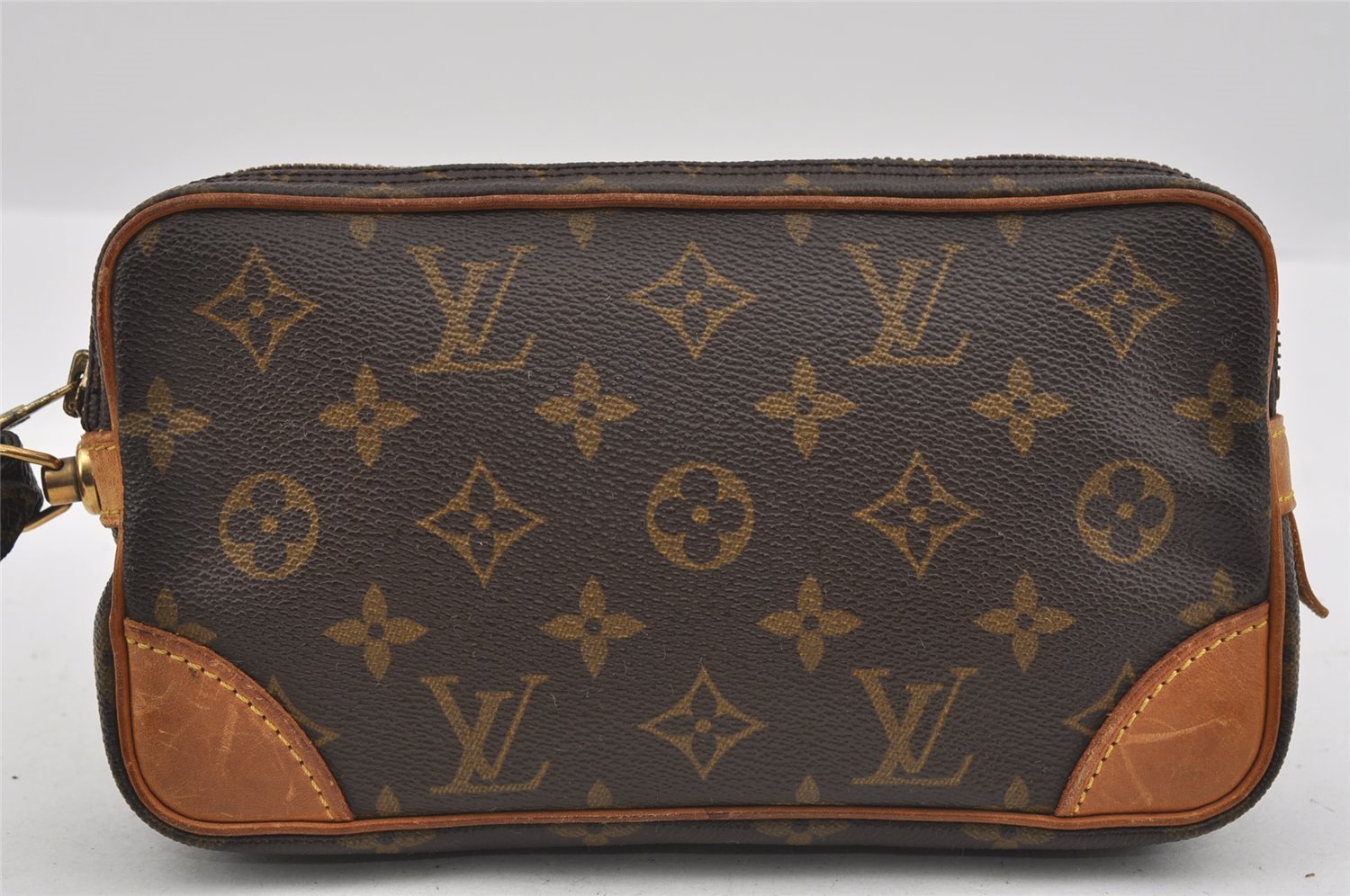 Authentic Louis Vuitton Monogram Marly Dragonne PM M51827 Clutch Hand Bag 1453I