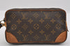 Authentic Louis Vuitton Monogram Marly Dragonne PM M51827 Clutch Hand Bag 1453I