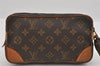 Authentic Louis Vuitton Monogram Marly Dragonne PM M51827 Clutch Hand Bag 1453I
