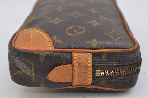 Authentic Louis Vuitton Monogram Marly Dragonne PM M51827 Clutch Hand Bag 1453I