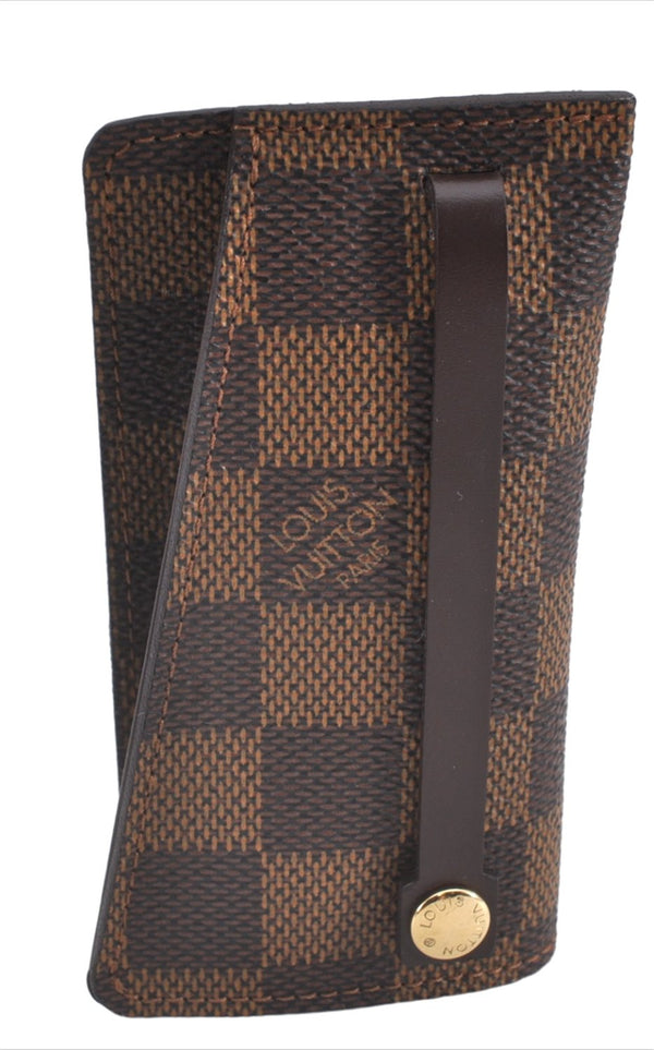 Authentic Louis Vuitton Damier Clochette PM Key Case N62661 LV 1454F