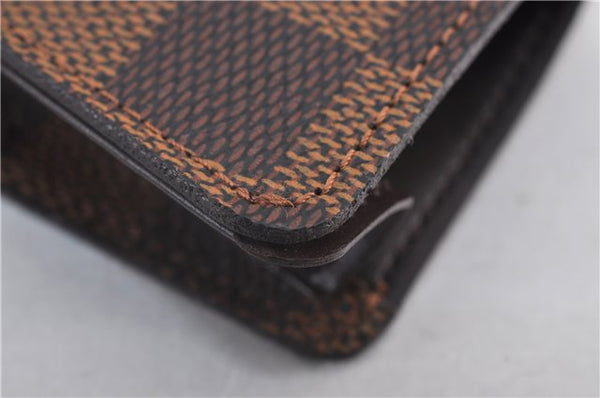 Authentic Louis Vuitton Damier Clochette PM Key Case N62661 LV 1454F