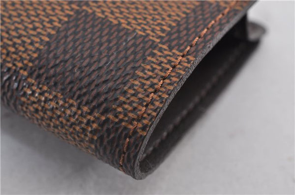 Authentic Louis Vuitton Damier Clochette PM Key Case N62661 LV 1454F