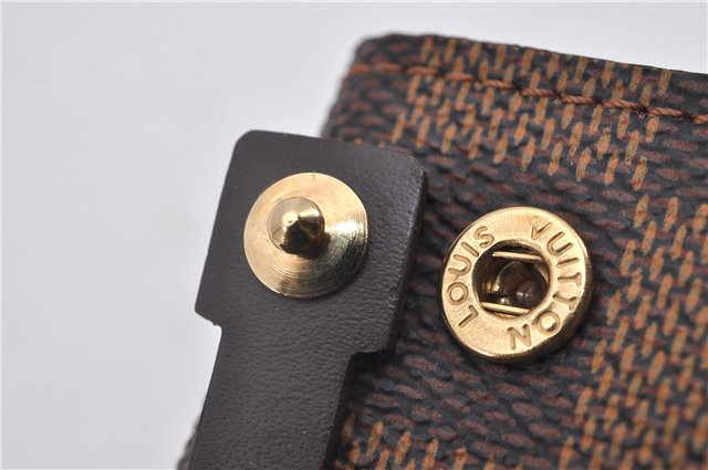 Authentic Louis Vuitton Damier Clochette PM Key Case N62661 LV 1454F