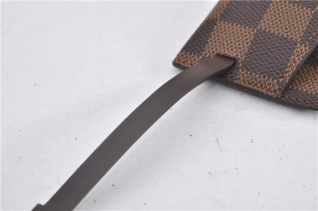 Authentic Louis Vuitton Damier Clochette PM Key Case N62661 LV 1454F