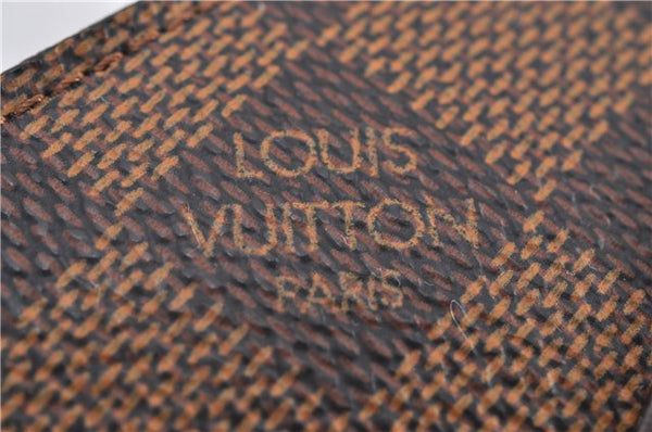 Authentic Louis Vuitton Damier Clochette PM Key Case N62661 LV 1454F
