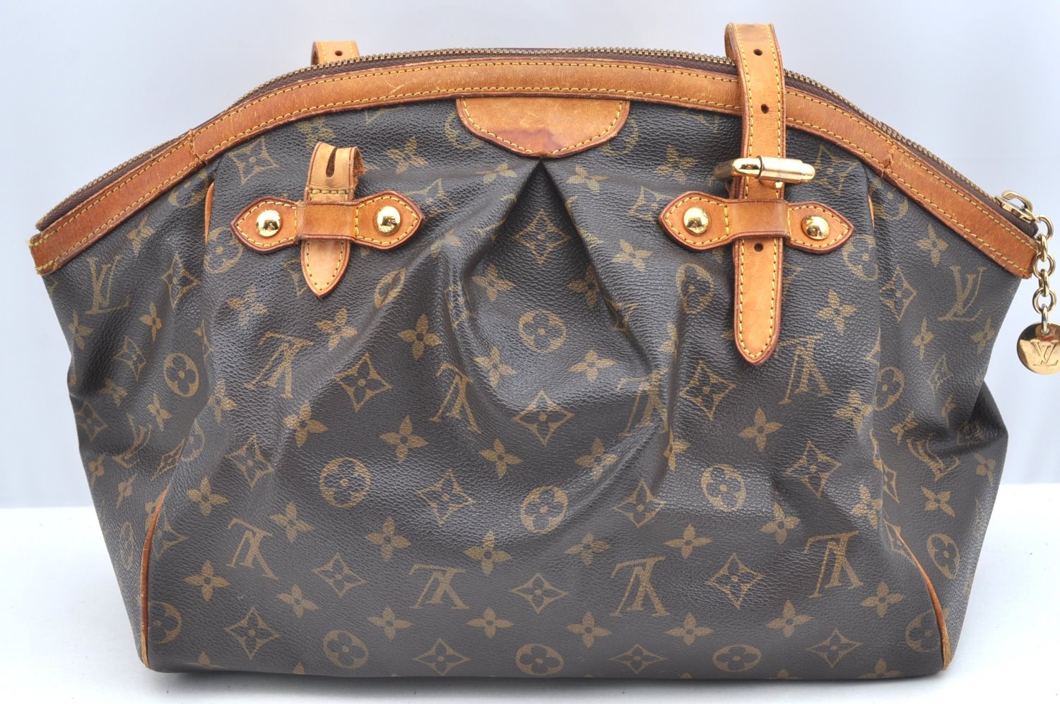 Authentic Louis Vuitton Monogram Tivoli GM Hand Tote Bag M40144 LV Junk 1454H