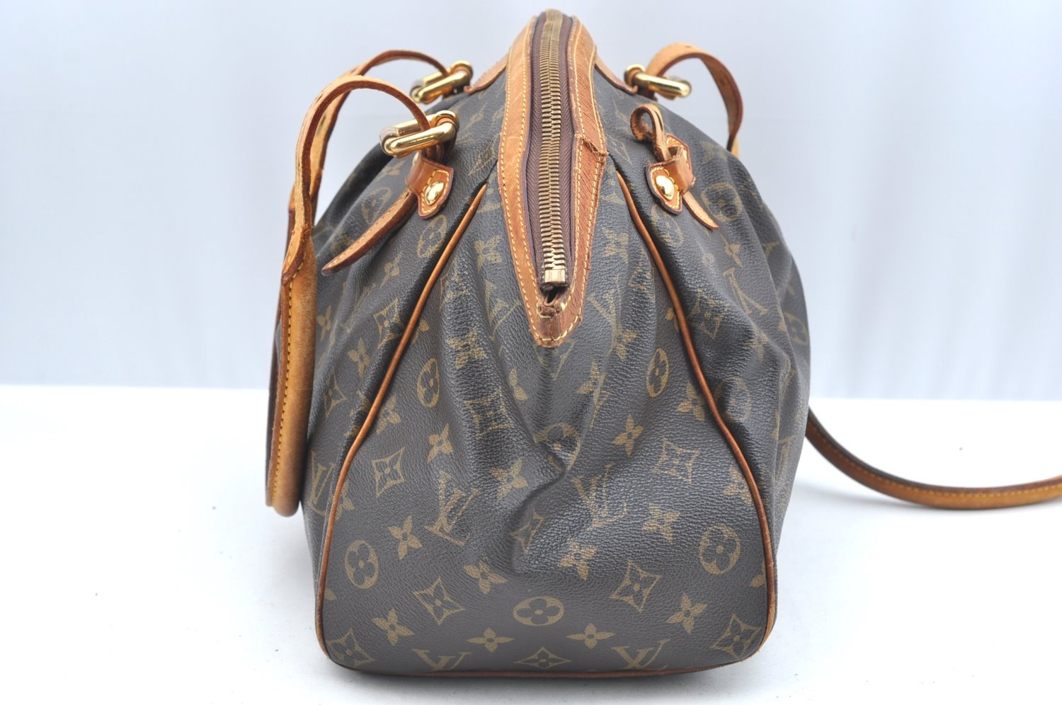 Authentic Louis Vuitton Monogram Tivoli GM Hand Tote Bag M40144 LV Junk 1454H