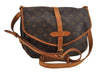 Authentic Louis Vuitton Monogram Saumur 30 Shoulder Cross Bag M42256 LV 1454I