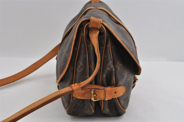 Authentic Louis Vuitton Monogram Saumur 30 Shoulder Cross Bag M42256 LV 1454I