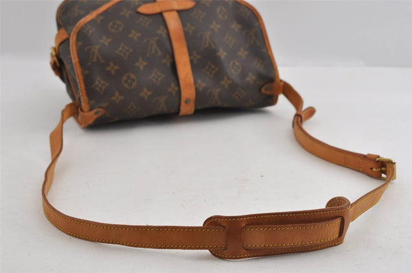 Authentic Louis Vuitton Monogram Saumur 30 Shoulder Cross Bag M42256 LV 1454I