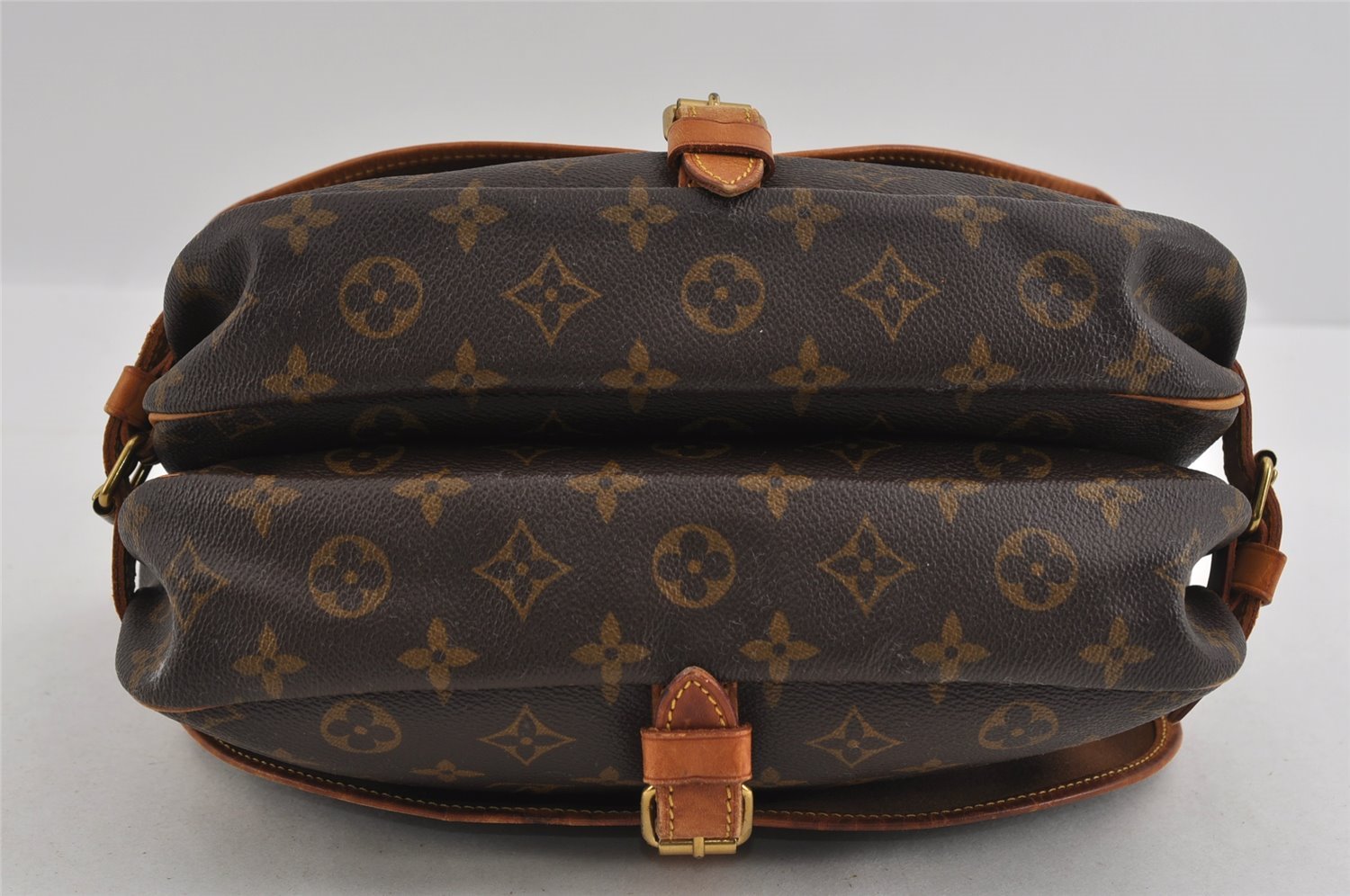 Authentic Louis Vuitton Monogram Saumur 30 Shoulder Cross Bag M42256 LV 1454I