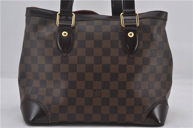 Authentic Louis Vuitton Damier Hampstead PM Shoulder Tote Bag N51205 LV 1455E