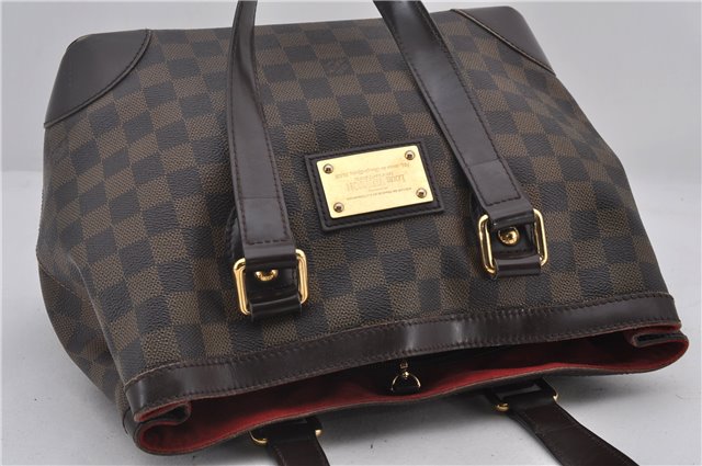 Authentic Louis Vuitton Damier Hampstead PM Shoulder Tote Bag N51205 LV 1455E