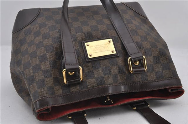 Authentic Louis Vuitton Damier Hampstead PM Shoulder Tote Bag N51205 LV 1455E