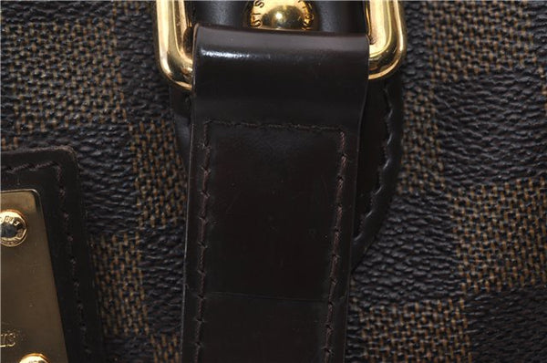 Authentic Louis Vuitton Damier Hampstead PM Shoulder Tote Bag N51205 LV 1455E