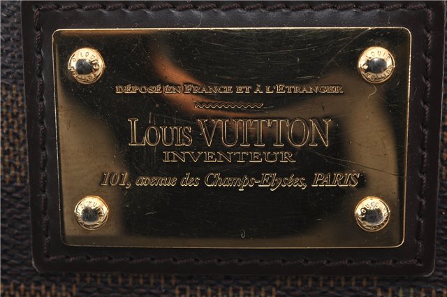 Authentic Louis Vuitton Damier Hampstead PM Shoulder Tote Bag N51205 LV 1455E