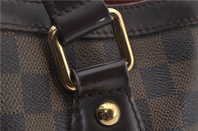Authentic Louis Vuitton Damier Hampstead PM Shoulder Tote Bag N51205 LV 1455E