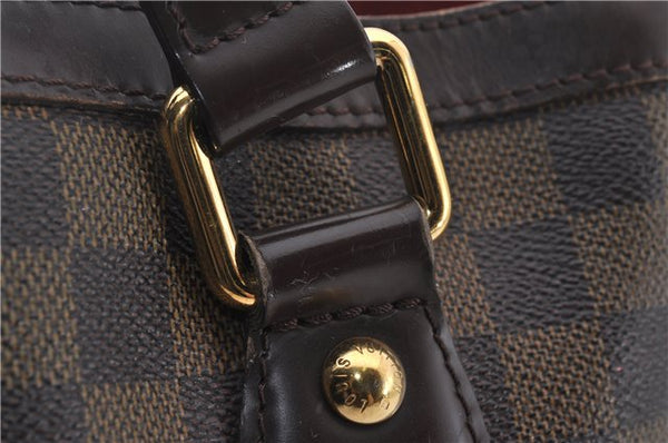 Authentic Louis Vuitton Damier Hampstead PM Shoulder Tote Bag N51205 LV 1455E