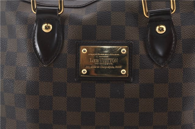 Authentic Louis Vuitton Damier Hampstead PM Shoulder Tote Bag N51205 LV 1455E