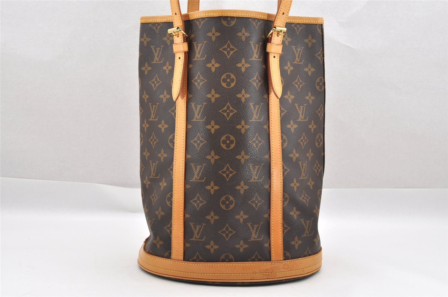 Authentic Louis Vuitton Monogram Bucket GM Shoulder Tote Bag M42236 Junk 1455I