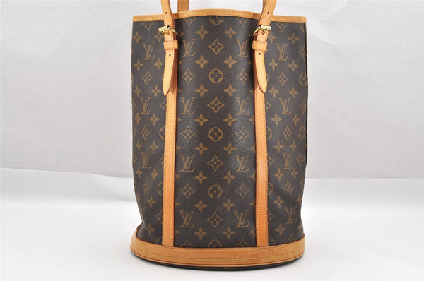 Authentic Louis Vuitton Monogram Bucket GM Shoulder Tote Bag M42236 Junk 1455I