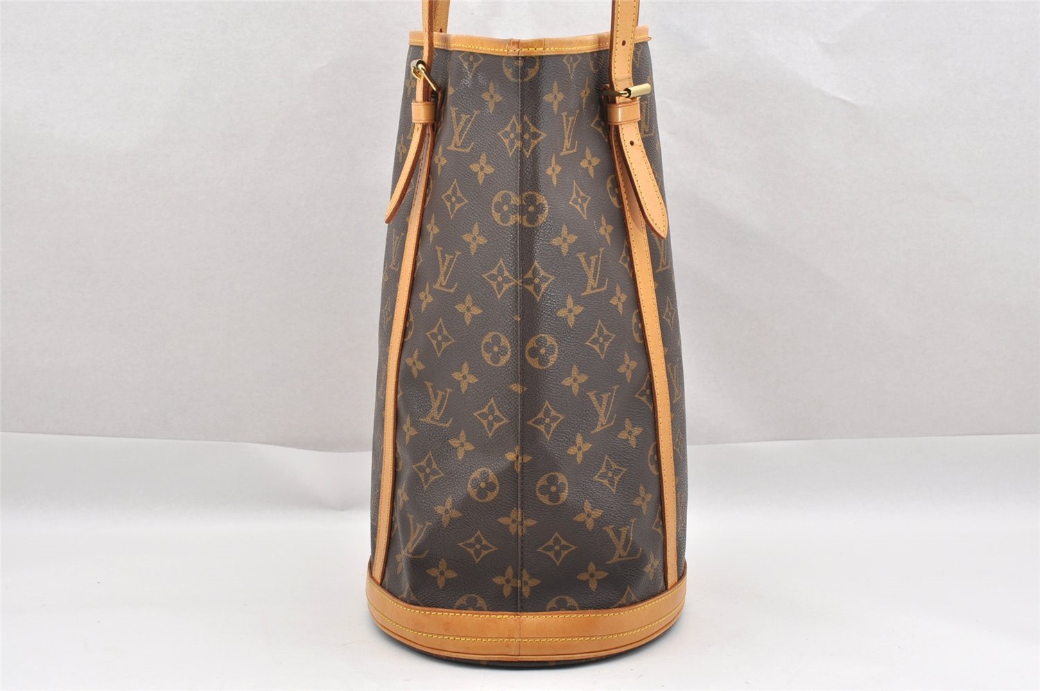 Authentic Louis Vuitton Monogram Bucket GM Shoulder Tote Bag M42236 Junk 1455I