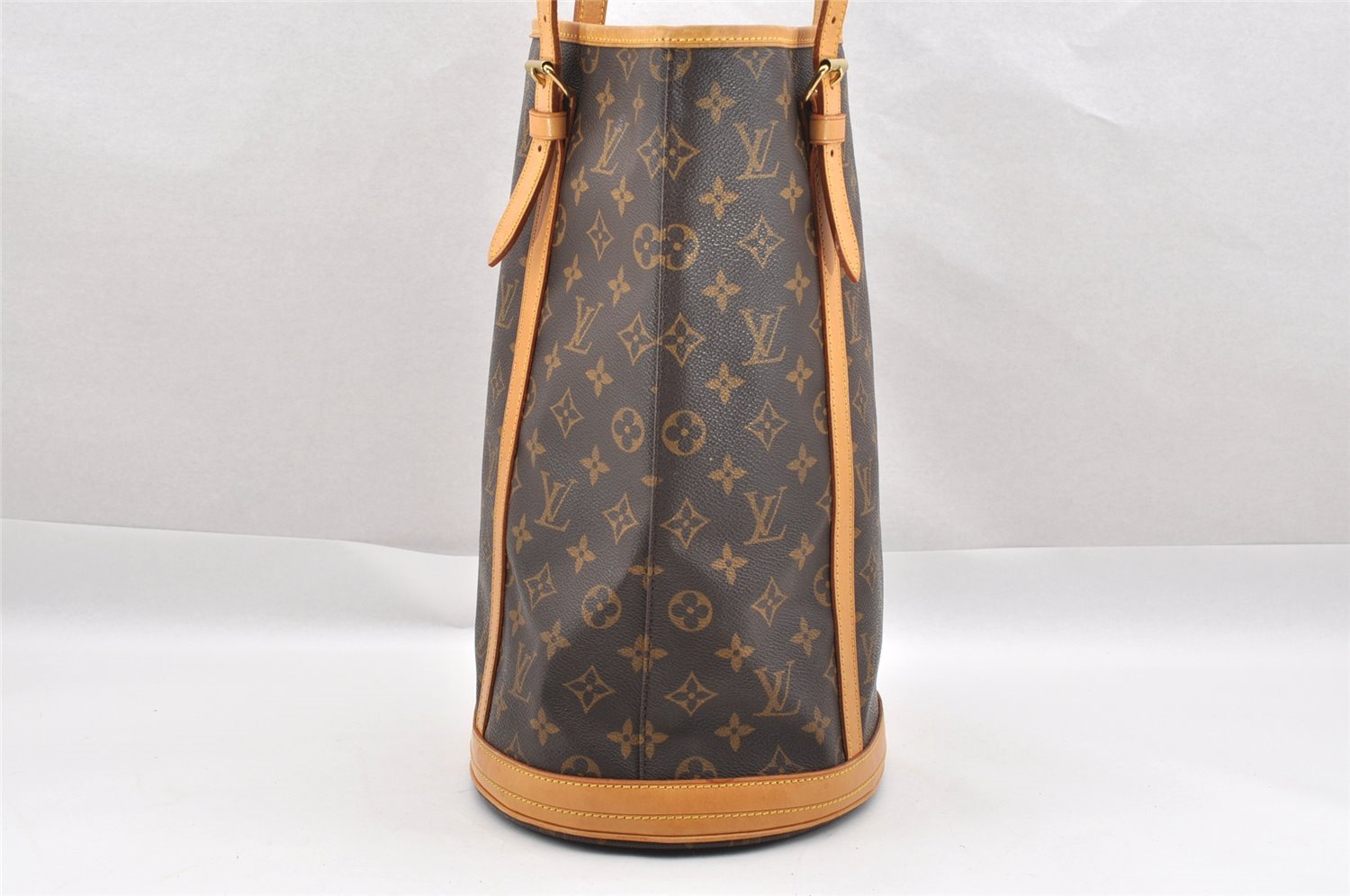 Authentic Louis Vuitton Monogram Bucket GM Shoulder Tote Bag M42236 Junk 1455I