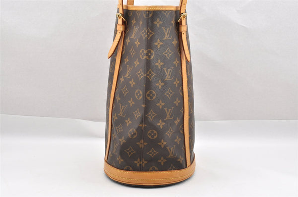 Authentic Louis Vuitton Monogram Bucket GM Shoulder Tote Bag M42236 Junk 1455I