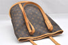 Authentic Louis Vuitton Monogram Bucket GM Shoulder Tote Bag M42236 Junk 1455I