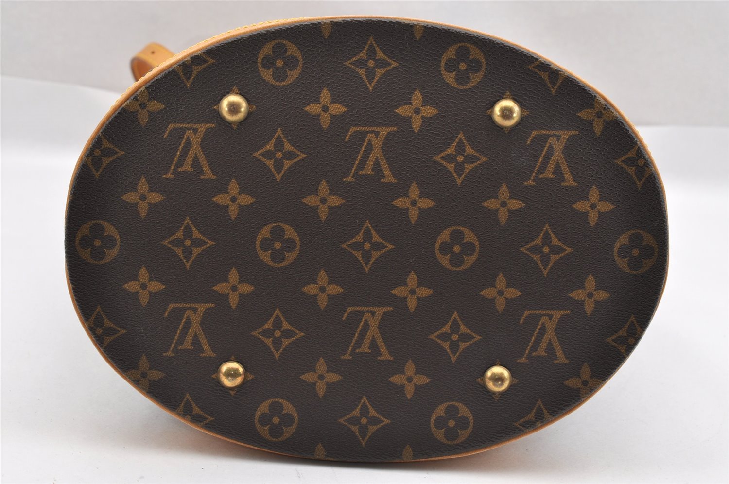 Authentic Louis Vuitton Monogram Bucket GM Shoulder Tote Bag M42236 Junk 1455I
