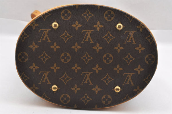 Authentic Louis Vuitton Monogram Bucket GM Shoulder Tote Bag M42236 Junk 1455I