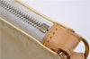 Authentic Louis Vuitton Vernis Lexington Hand Pouch Purse Ivory M91345 LV 1456E