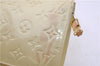 Authentic Louis Vuitton Vernis Lexington Hand Pouch Purse Ivory M91345 LV 1456E