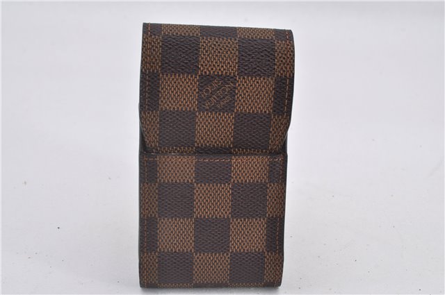 Authentic Louis Vuitton Damier Etui Cigarette Case N63024 LV 1456F